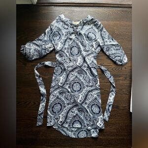 Michael Michael Kors blue paisley dress